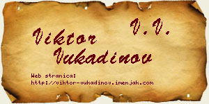 Viktor Vukadinov vizit kartica